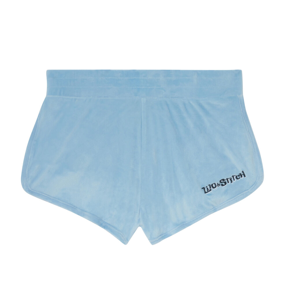 Pantalones cortos lisos stitch - azul azul.