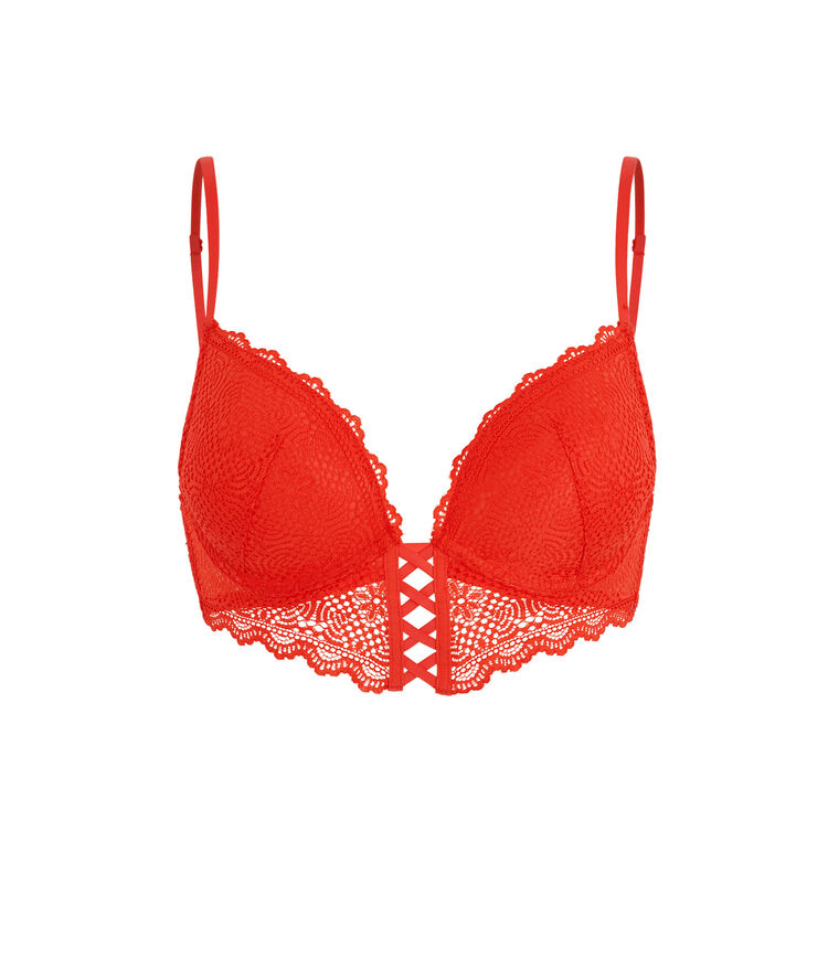 Sujetador corpiño push-up rojo mahaliz rojo.