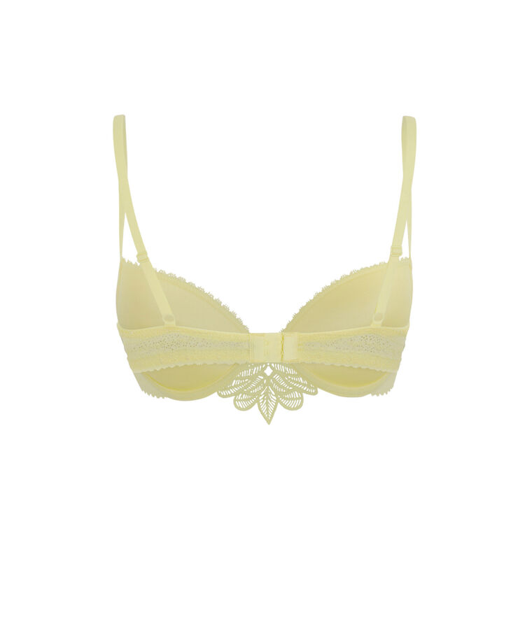 Sujetador push-up de encaje - amarillo amarillo.