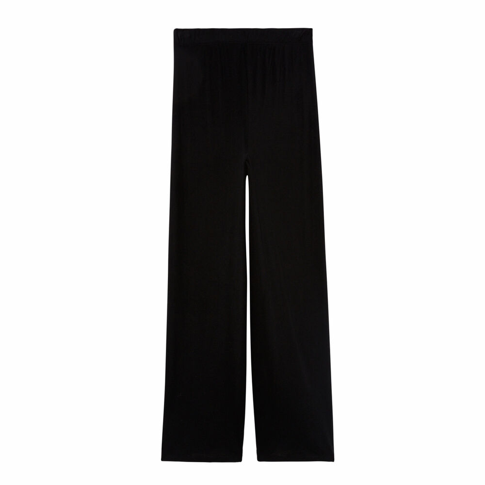 Pantalón ancho con apertura - negro negro.