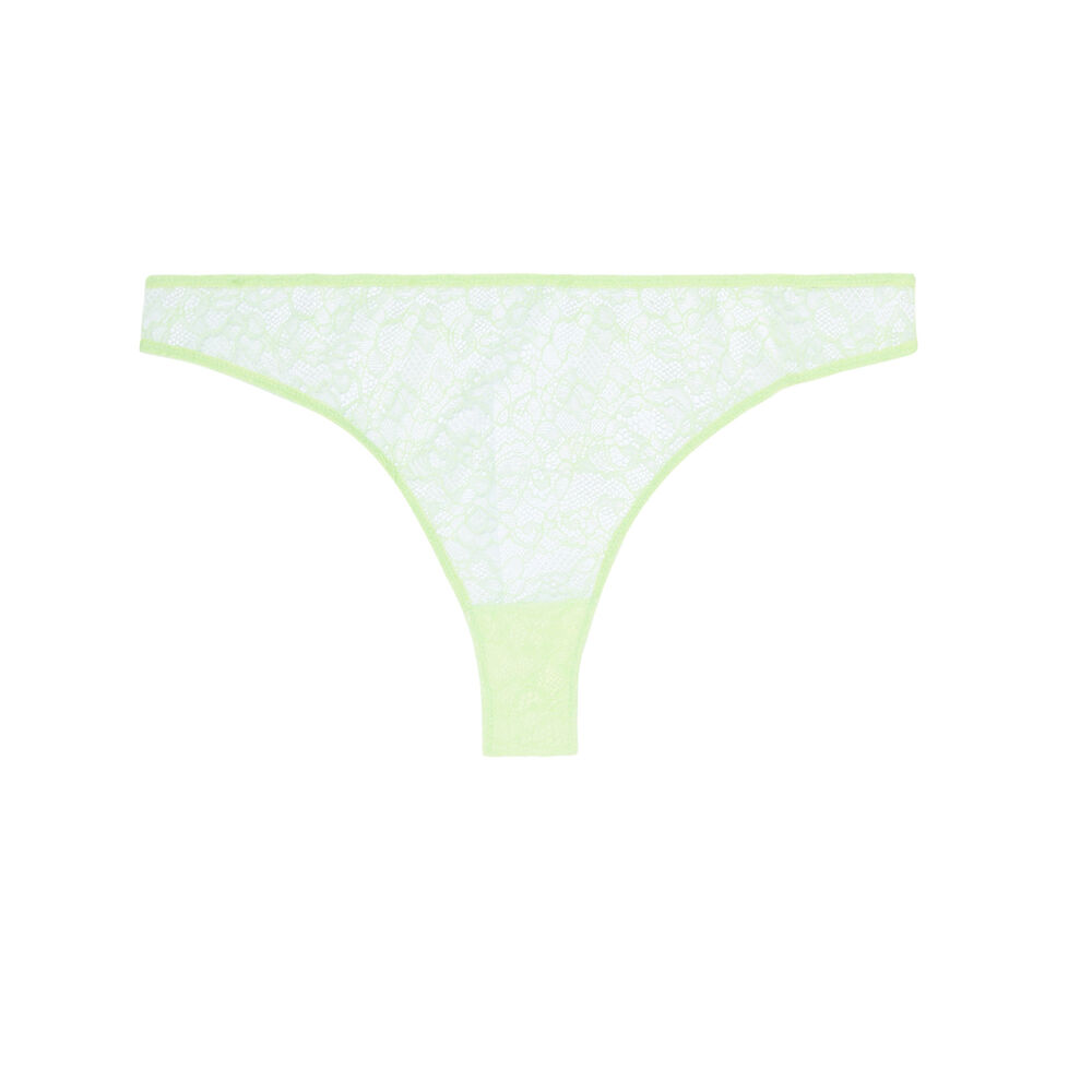 Braguita brasileña de encaje - verde verde.