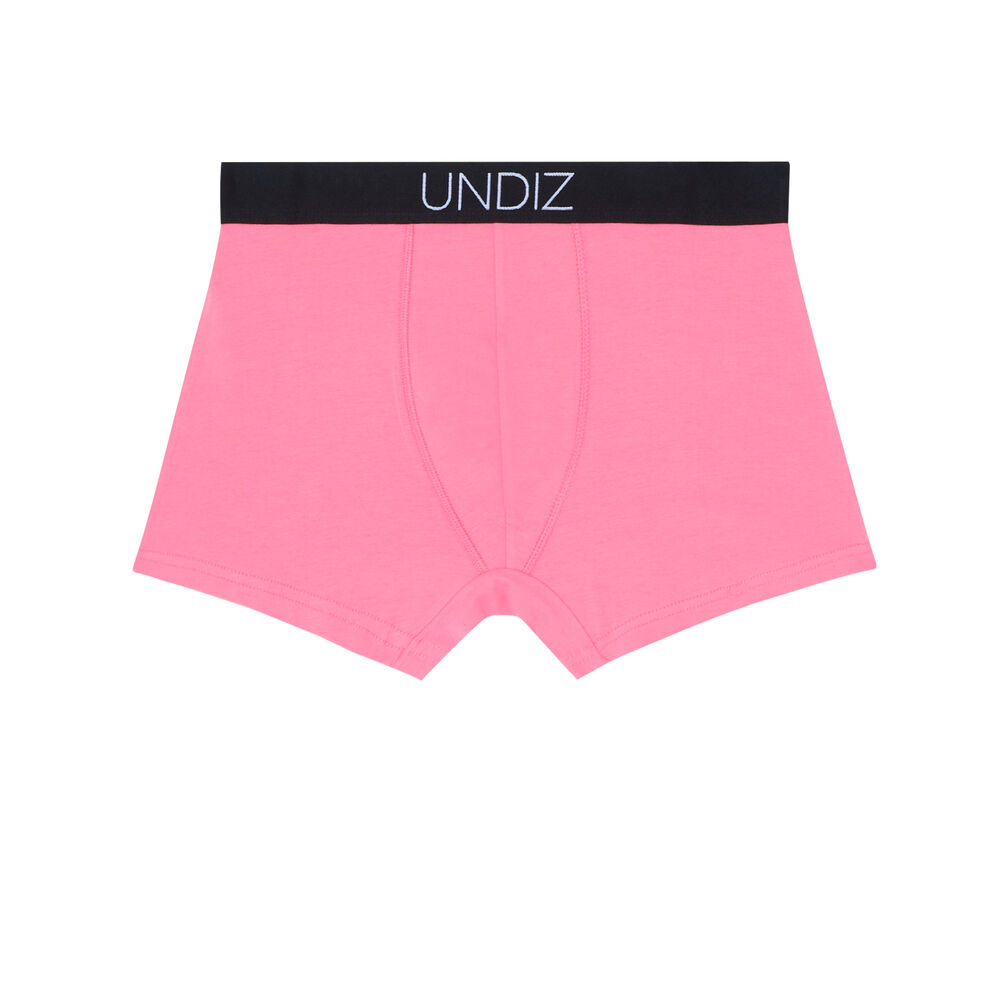 Bóxer con mensaje jeu de main jeu de coquin - rosa rosa.