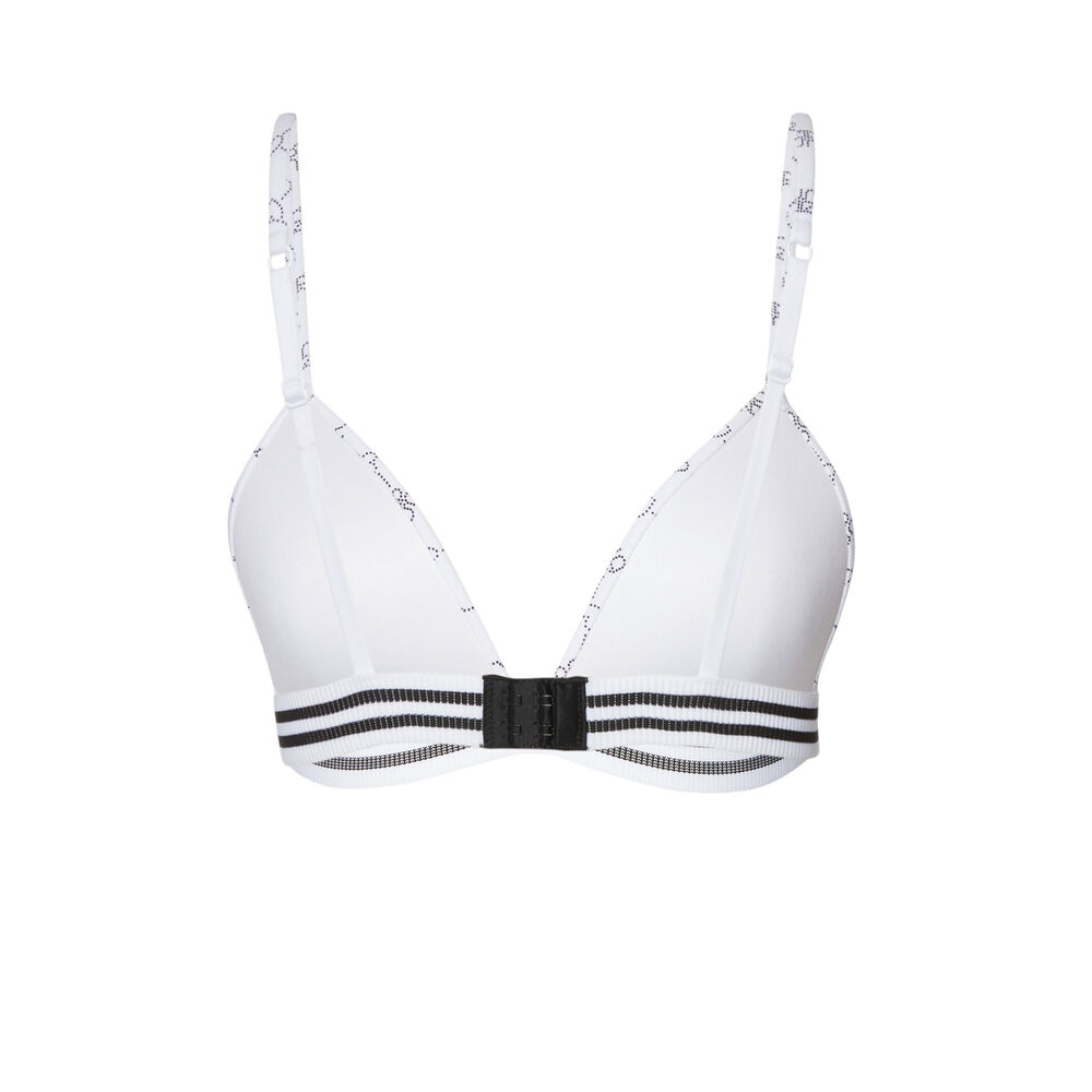 Sujetador sin aros con cinta elástica - blanco blanco.