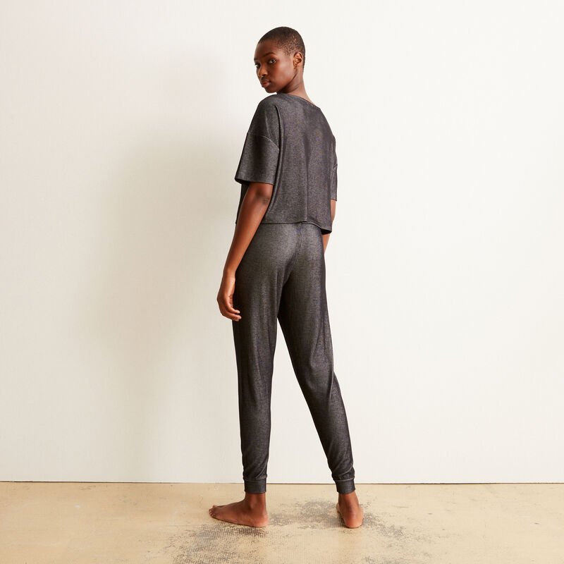 Pantalón acanalado - negro Pantalón acanalado - negro;
