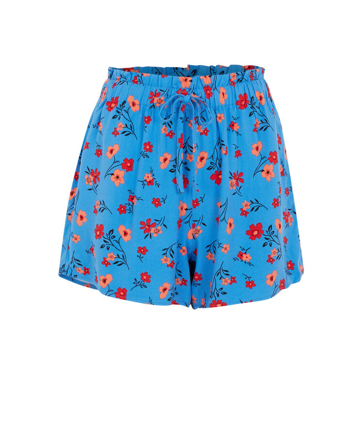 Braguita culotte con estampado de flores - azul azul.