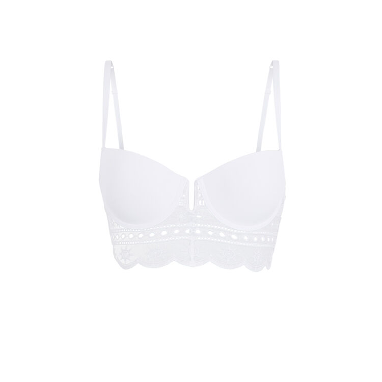 Sujetador corpiño push-up blanco tocrobrodiz blanco.