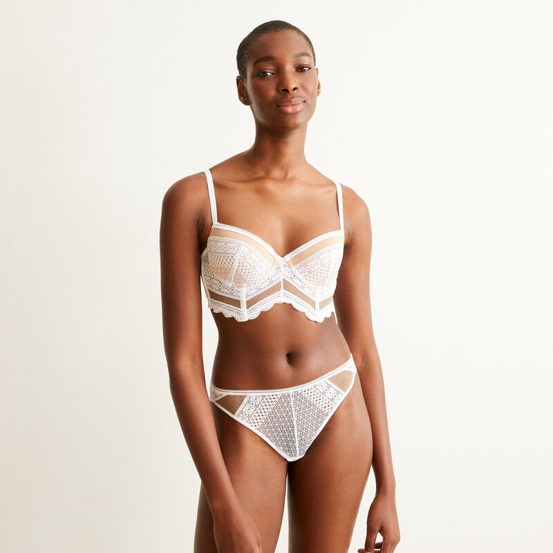 Braguita brasileña de encaje - blanco Braguita brasileña de encaje - blanco ;