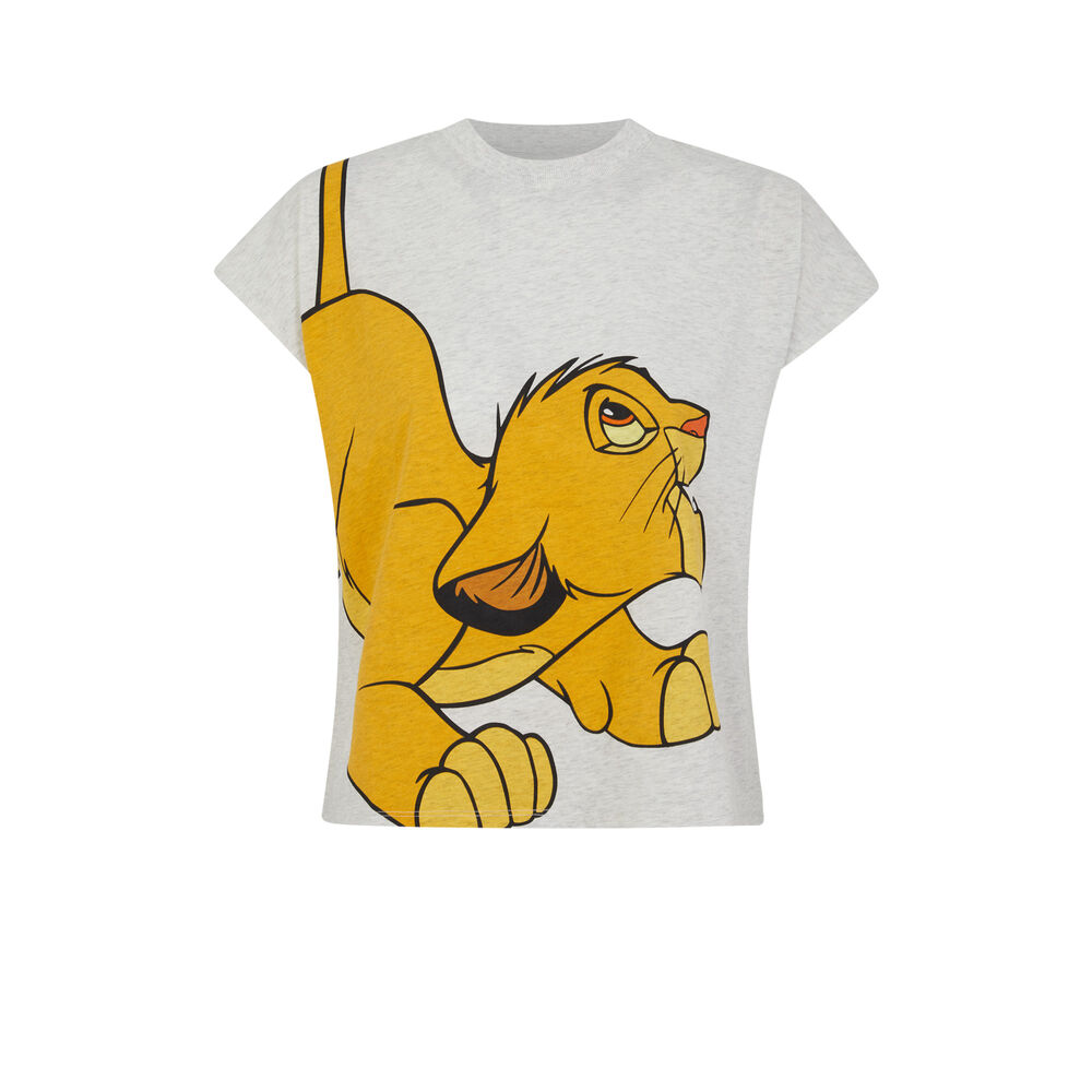 Top con estampado de simba - gris gris.