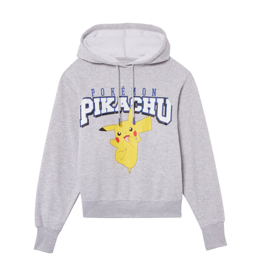 Sudadera pikachu con mensaje - gris gris.