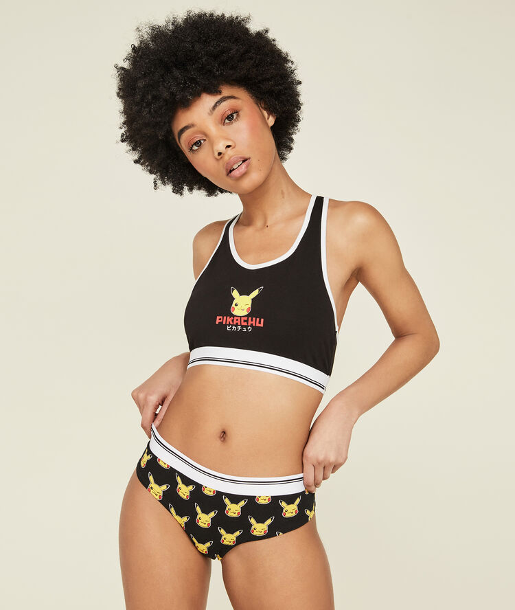 Sujetador deportivo negro lovepikachiz black.