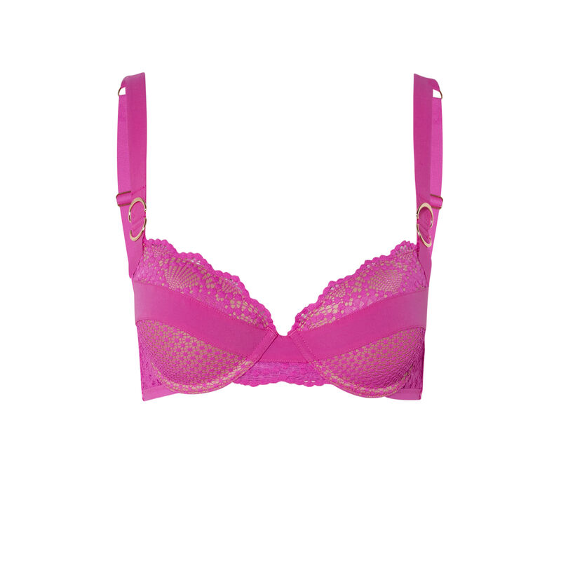 Sujetador push-up con detalles de lazos - rosa Sujetador push-up con detalles de lazos - rosa;