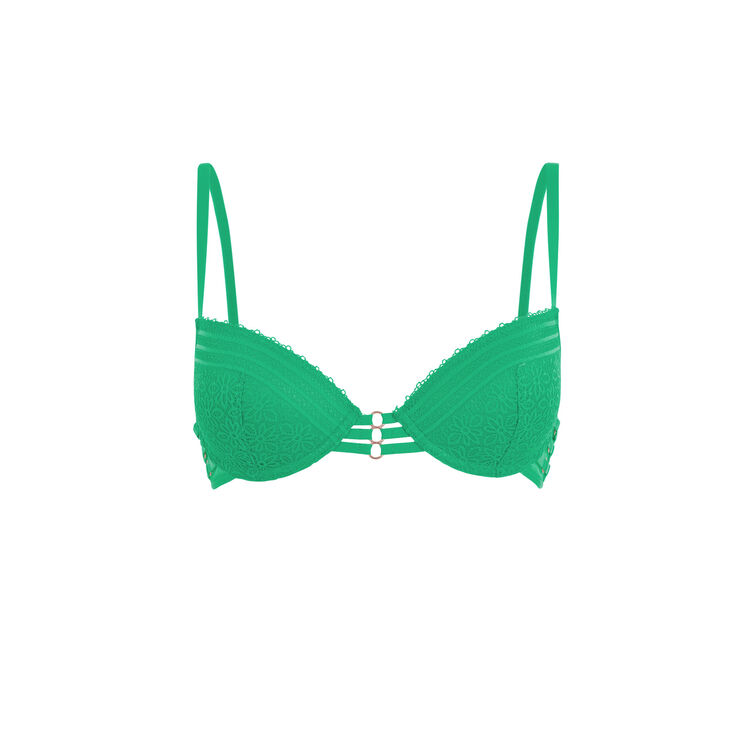 Sujetador push-up verde esmeralda triasiz verde.