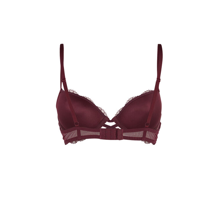 Sujetador push-up burdeos everydayiz rojo.