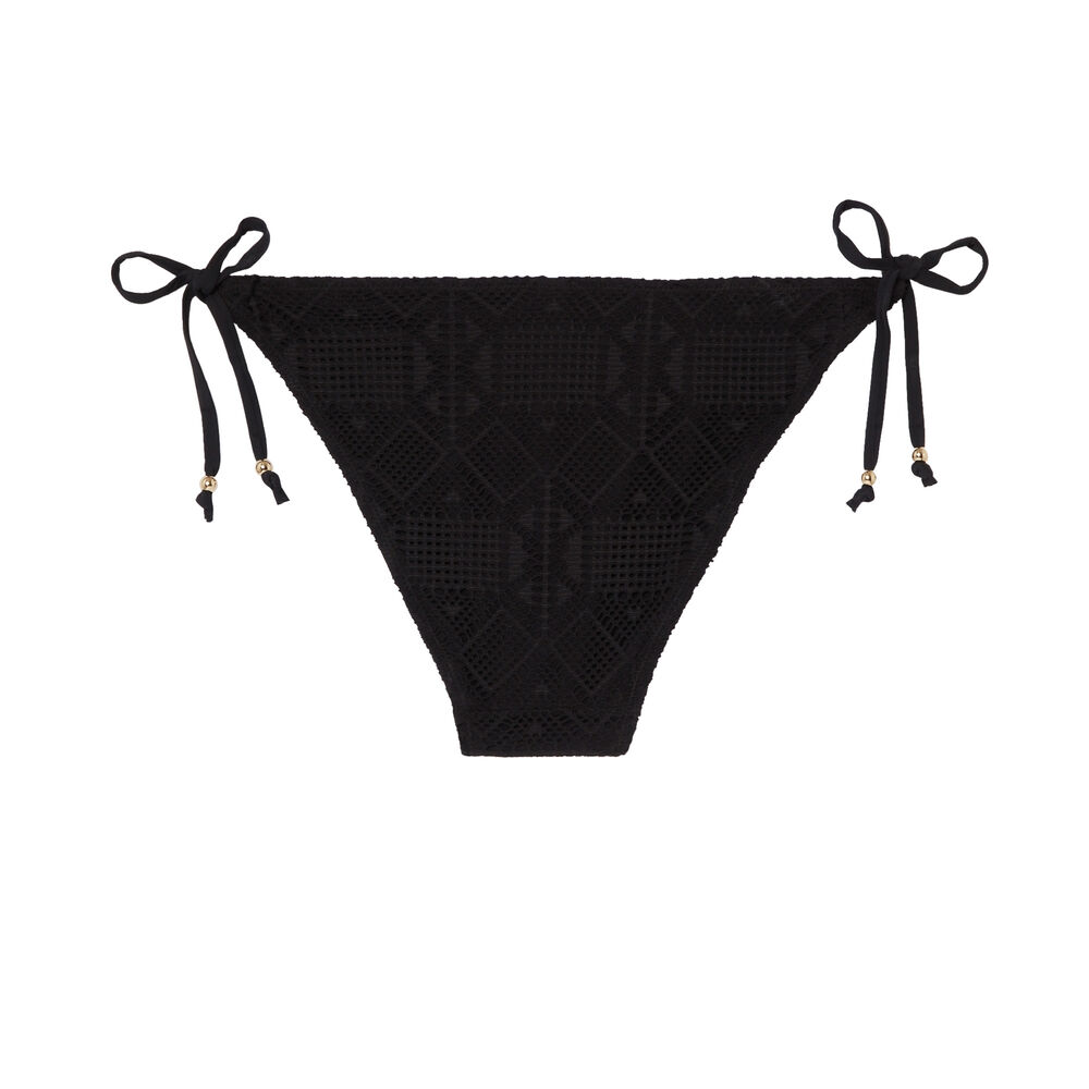Parte de abajo de bikini de ganchillo - negro negro.