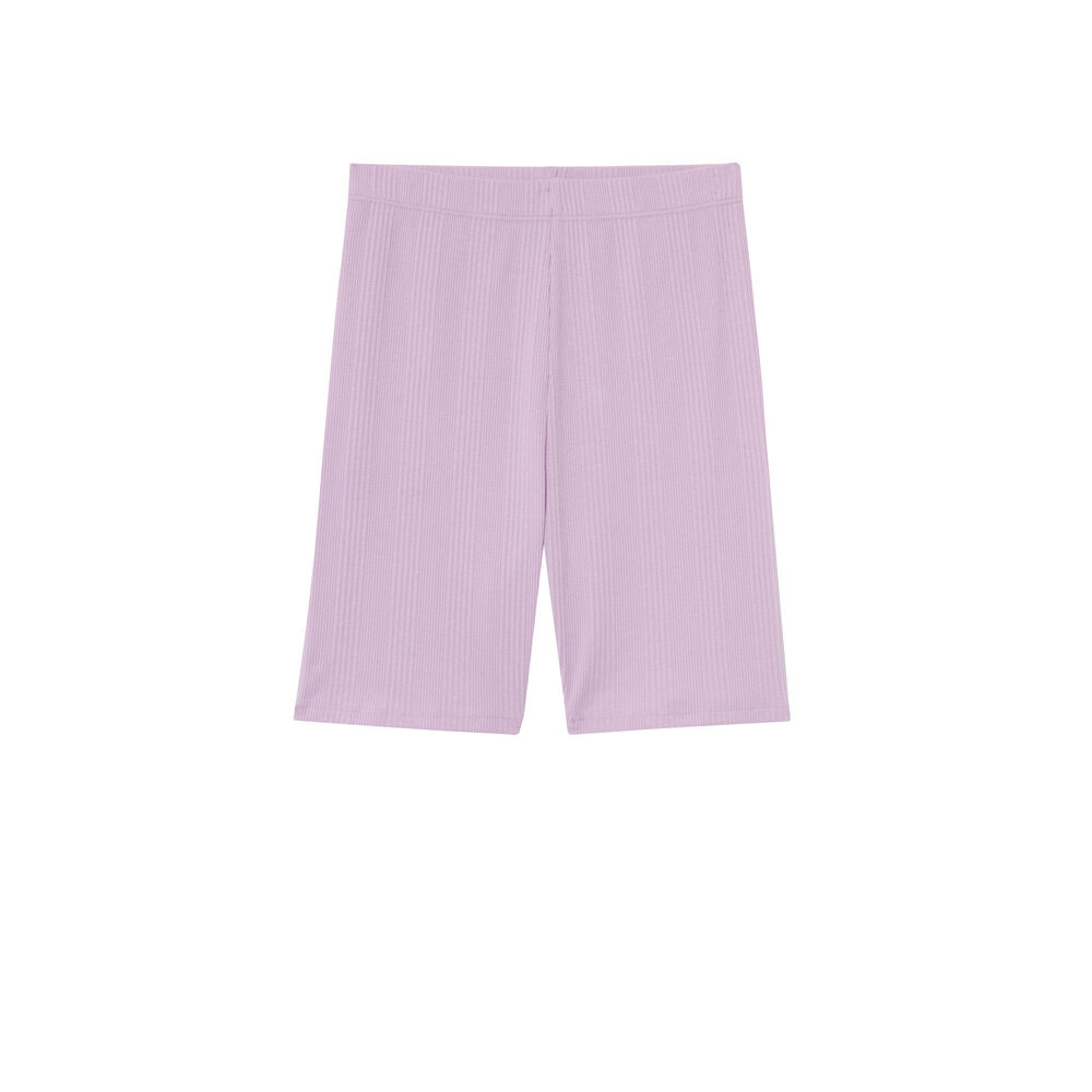 Pantalón ciclista liso - lila violeta.