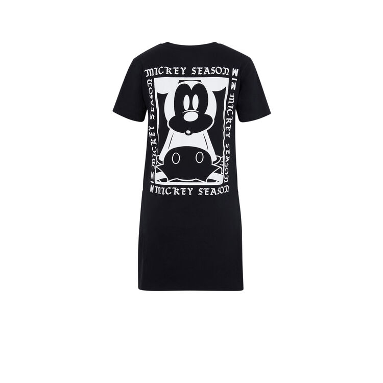 Top de manga corta con estampado mickey blackmickiz negro.