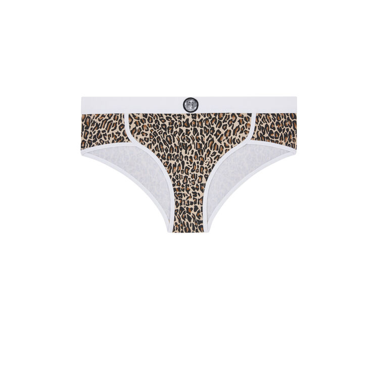 Braguita culotte con estampado de leopardo y licencia rey león versasimbiz carne.