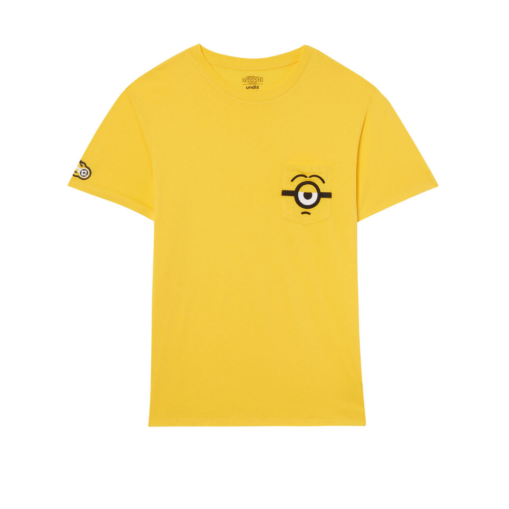 Camiseta con detalles en el bolsillo de los minions - amarilla amarillo.