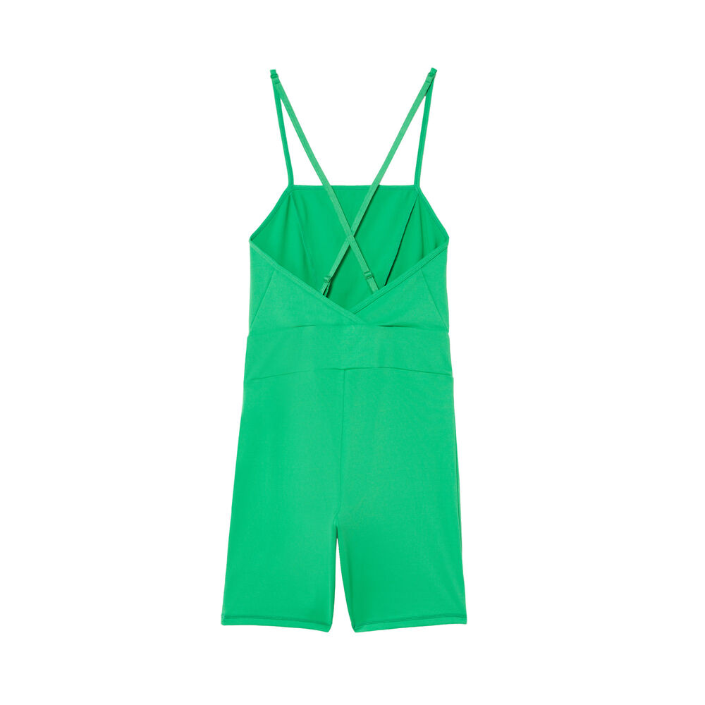 Mono corto deportivo con tirantes cruzados - verde verde.