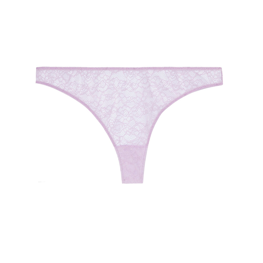 Braguita brasileña de encaje - morada morado.