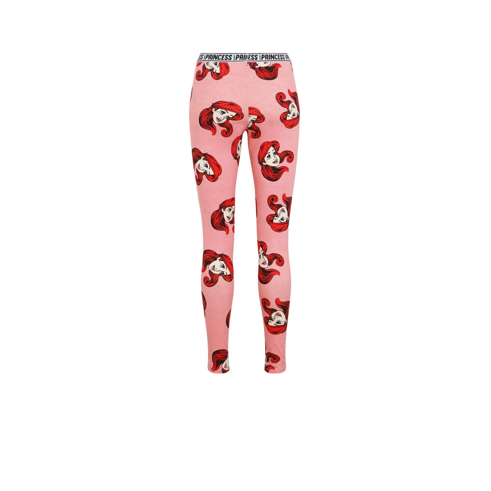 Leggings con motivos de la sirenita - rosa rosa.