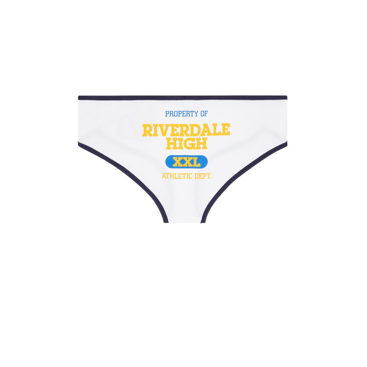 Braguita culotte de algodón con licencia riverdale riverdaliz blanco.