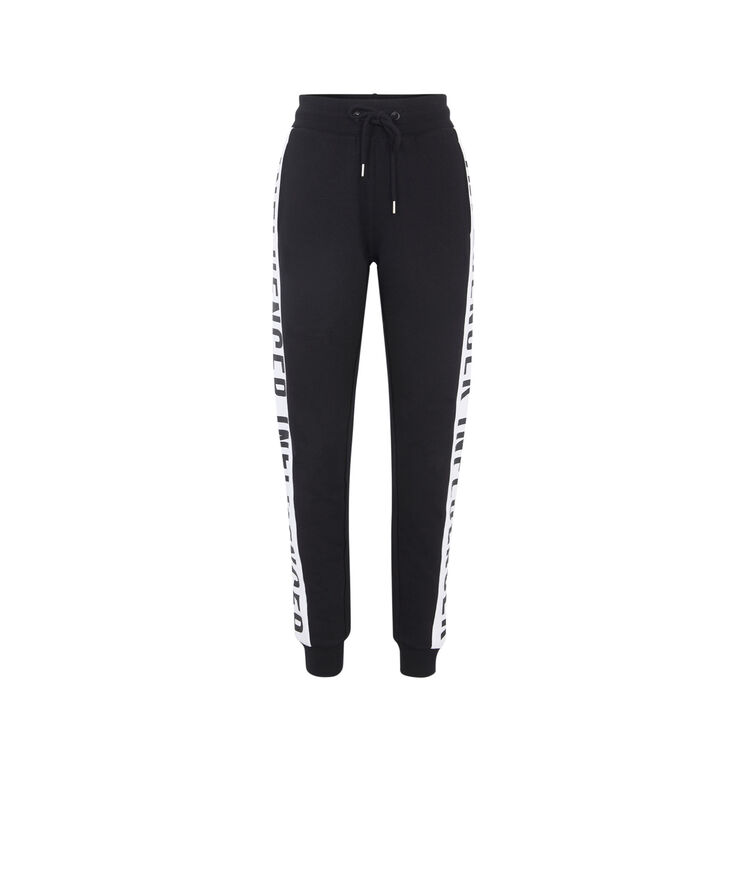 Pantalón con bandas laterales hellovibiz negro.