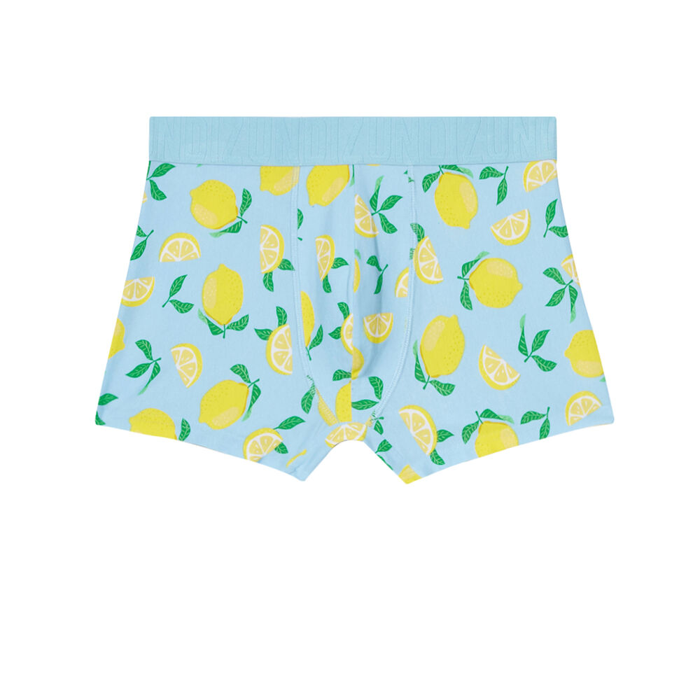 Bóxer con estampado de limones - azul azul.