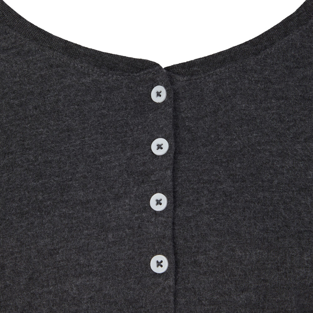 Top liso de manga larga - gris grey.