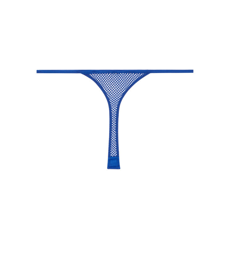 Tanga de tul - azul real azul.