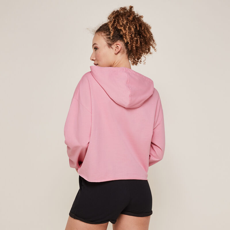 Sudadera con capucha con mensaje rosa Sudadera con capucha con mensaje rosa ;