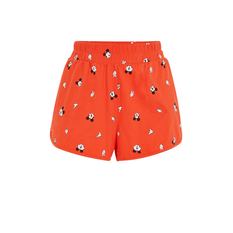 Short con estampado de Mickey - naranja Short con estampado de Mickey - naranja ;