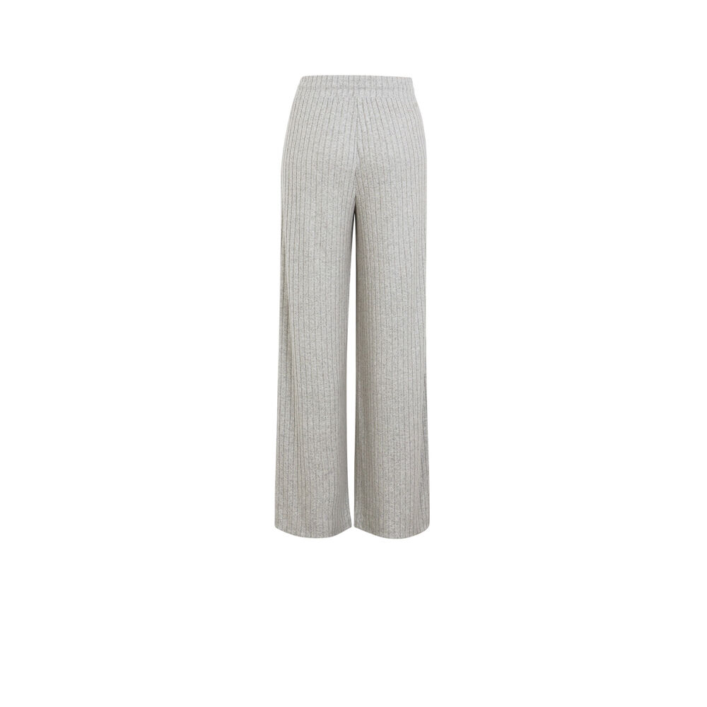 Pantalón ancho con cordón para atar - gris gris.