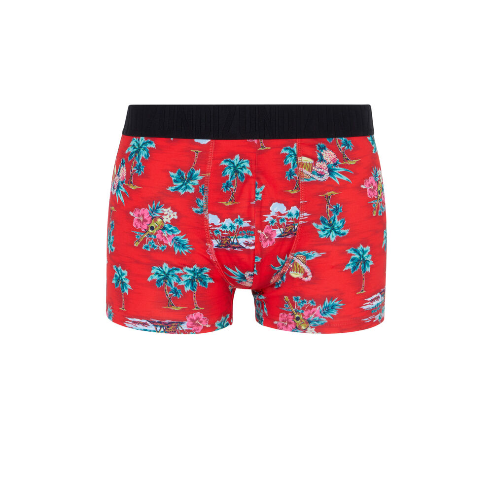 Boxer en coton - rouge rouge.