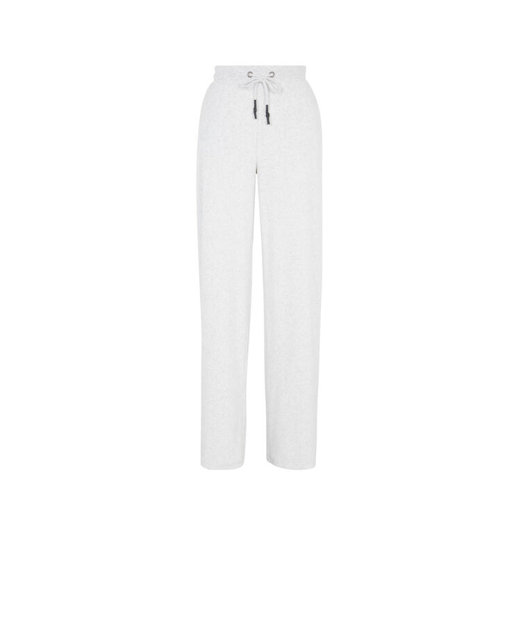 Pantalón ancho de terciopelo helloiz gris claro.
