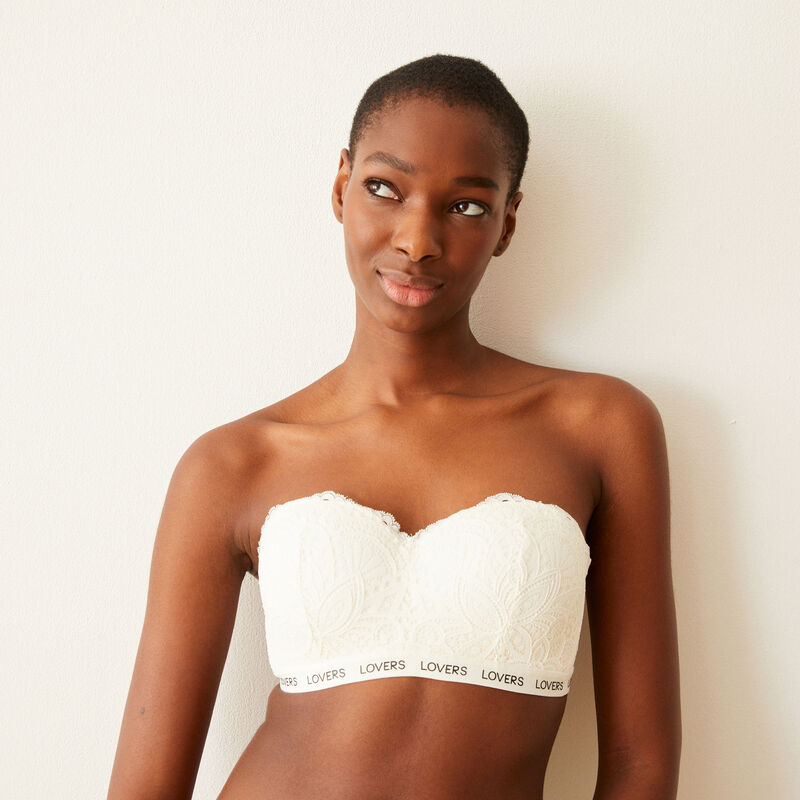 Sujetador bandeau de aumento - blanco Sujetador bandeau de aumento - blanco;