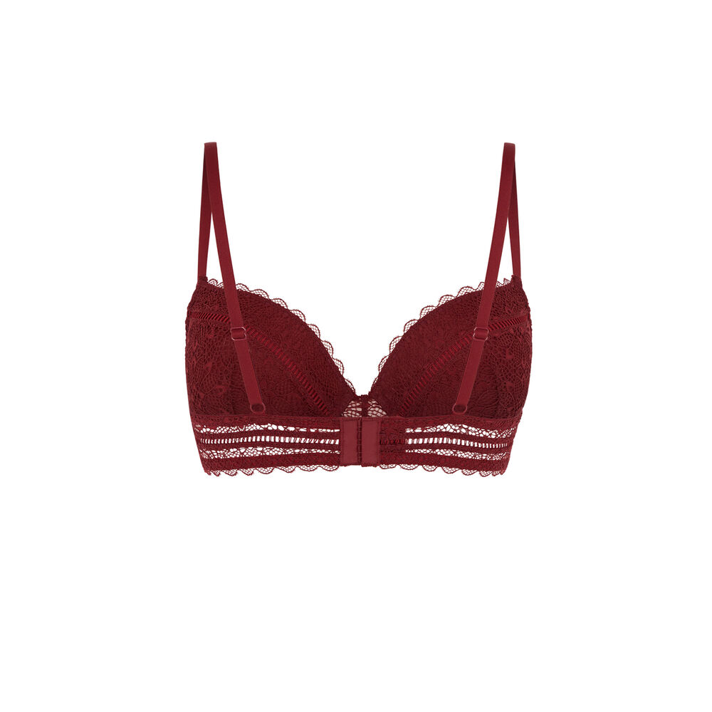 Sujetador ultra push-up de encaje - rojo rojo.
