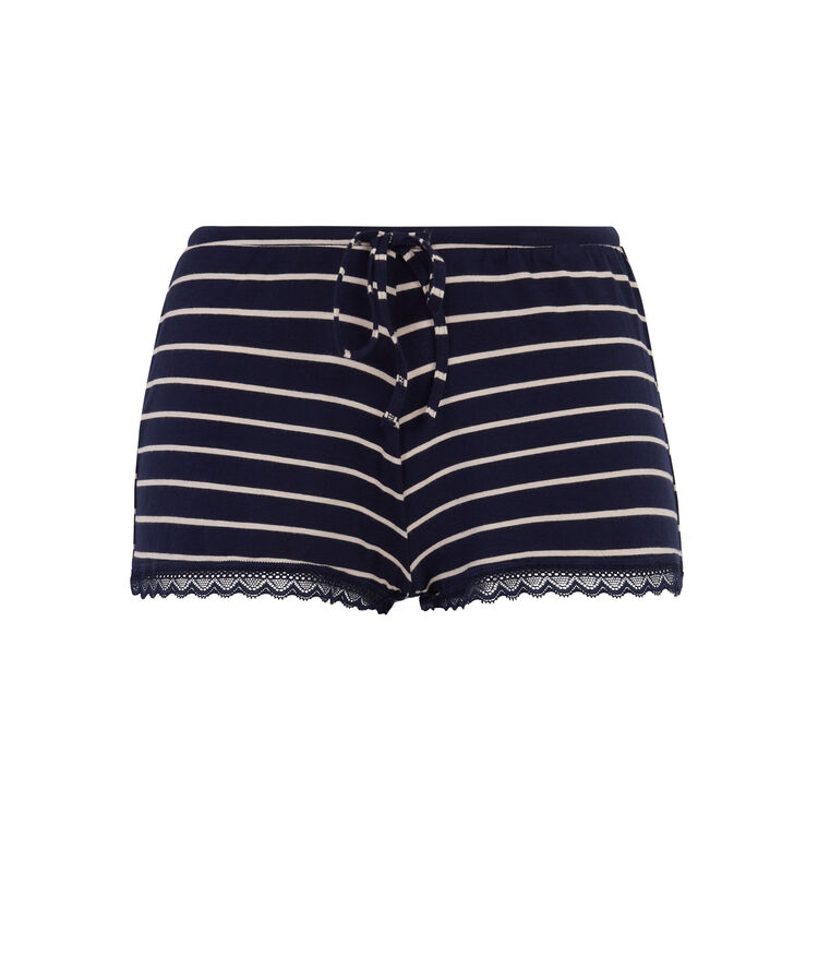 Shorts azul marino rayutiz azul.