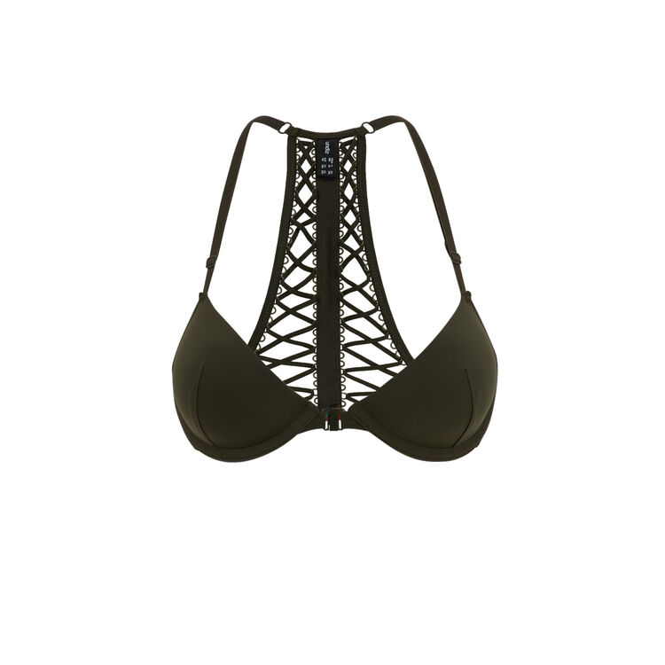Sujetador push-up caqui punklaciz Sujetador push-up caqui punklaciz;