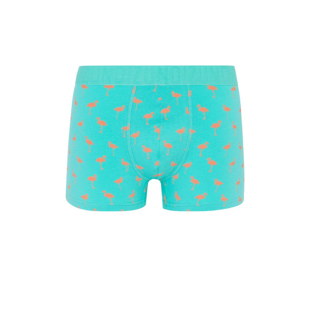 Boxer en coton - vert vert.