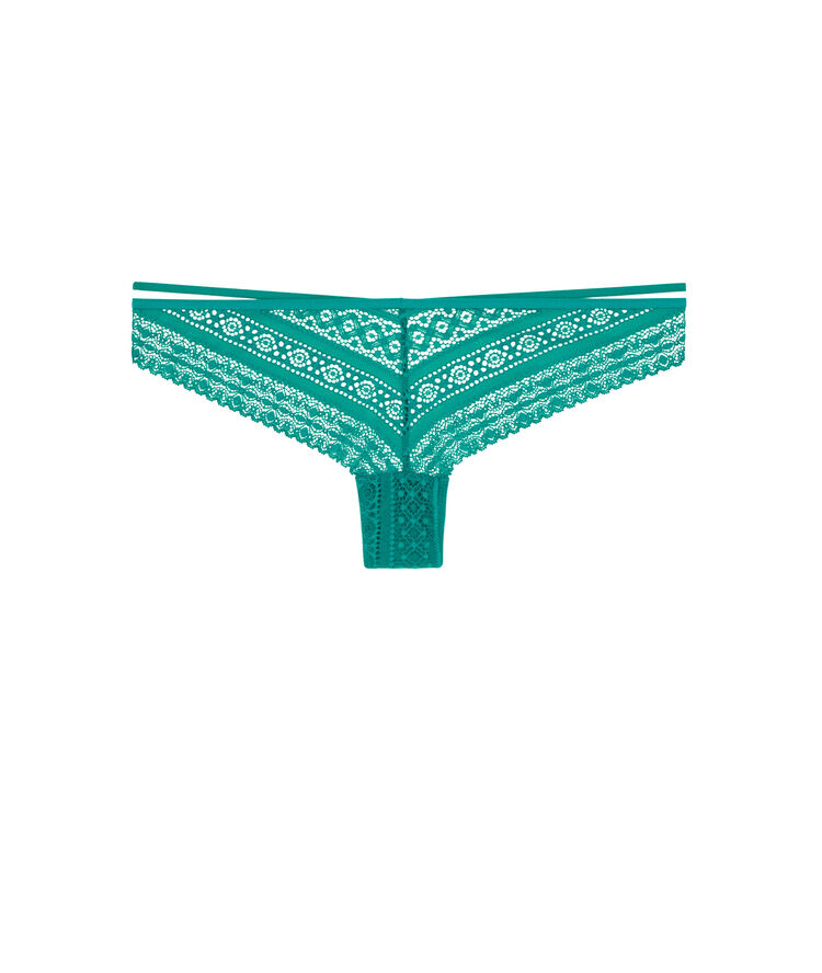 Braguita brasileña de encaje - verde verde.