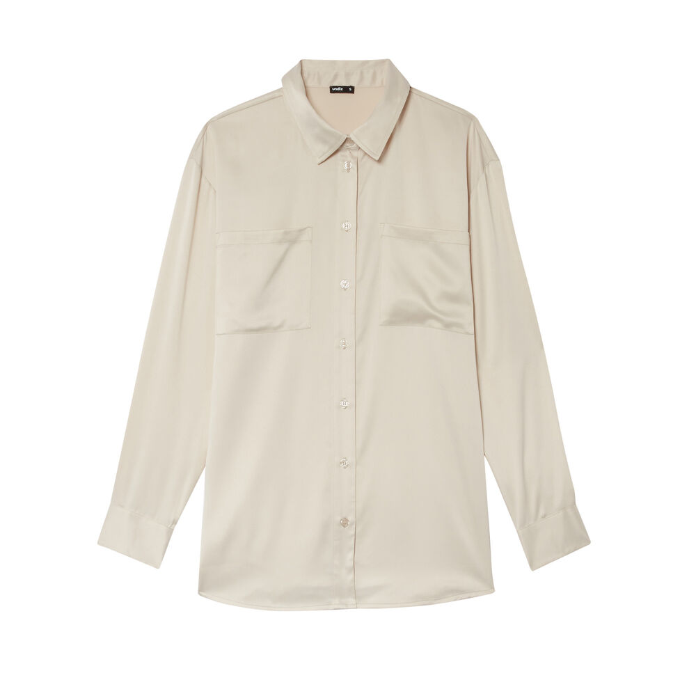 Camisa de satén boyish - crudo crudo.