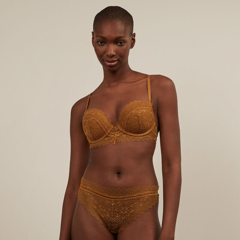 Sujetador ultra push-up de encaje - ocre Sujetador ultra push-up de encaje - ocre ;