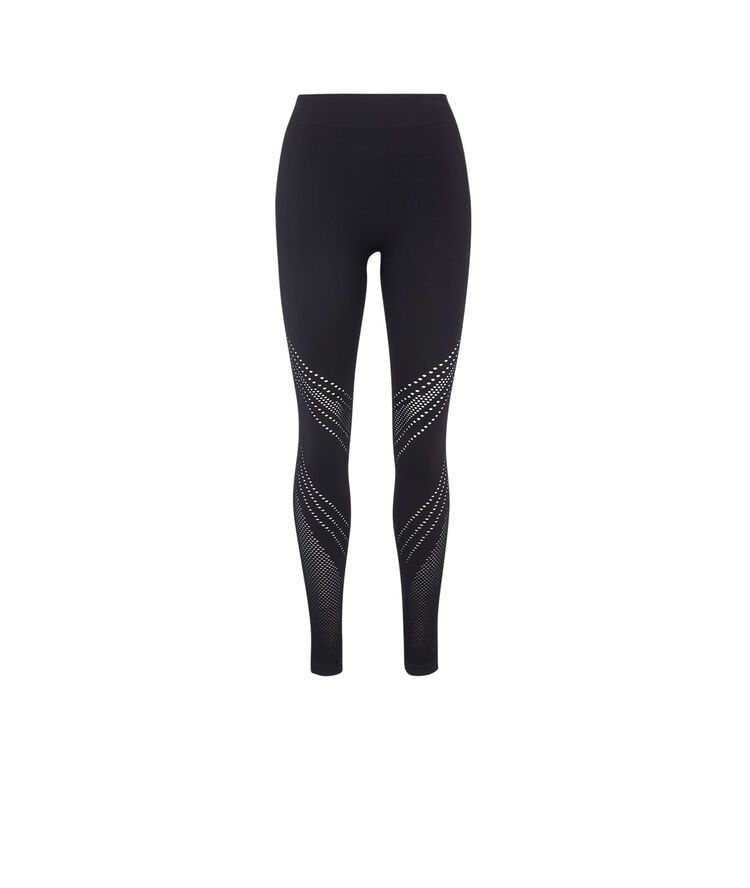 Leggings deportivos sin costuras lisas herosportiz negro.