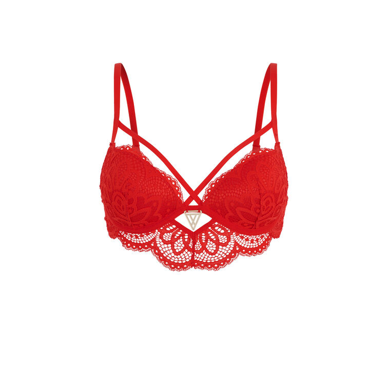Sujetador corpiño push-up rojo precieusiz rojo.