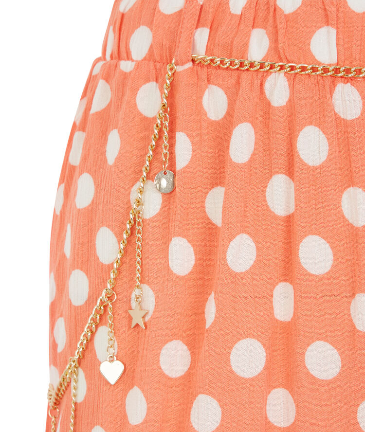 Short estampado de lunares - naranja naranja.
