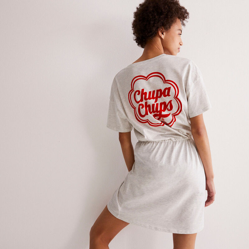 vestido con lazada Chupa Chups - gris jaspeado vestido con lazada Chupa Chups - gris jaspeado;