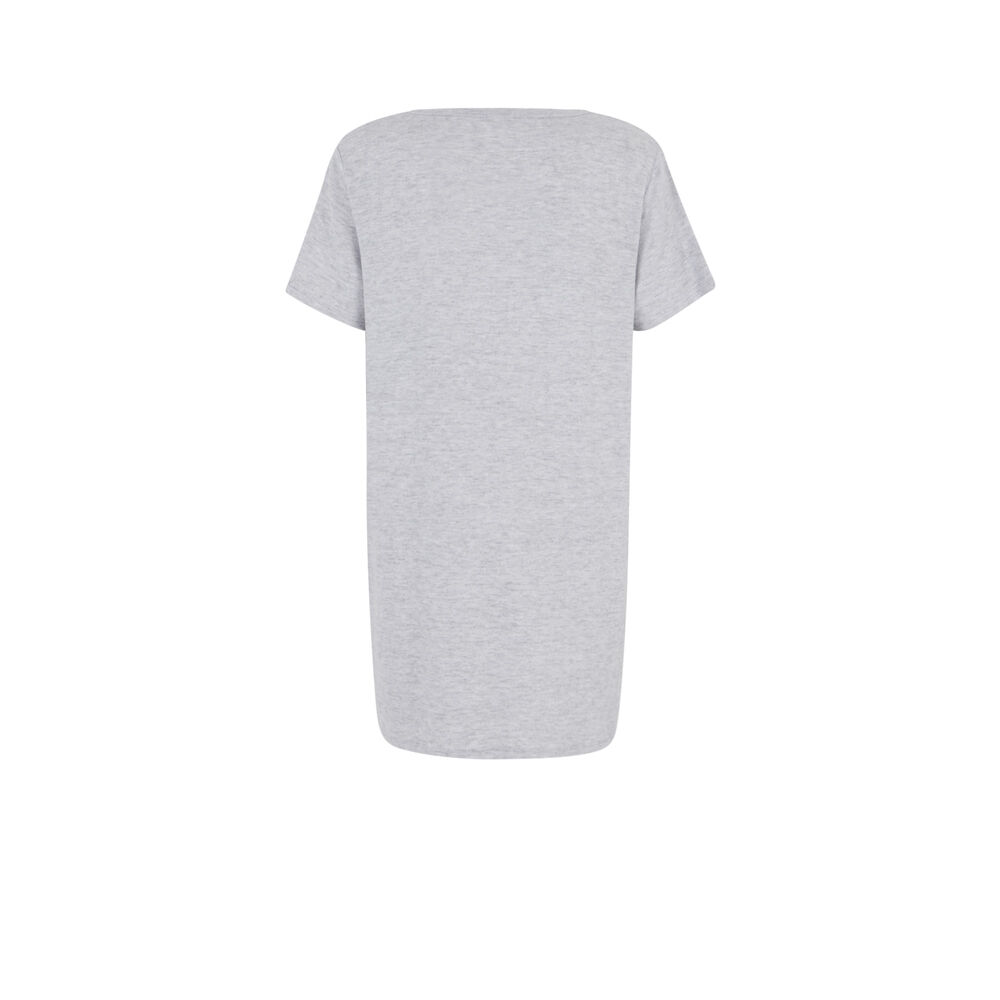 Camiseta larga de manga corta - gris gris.