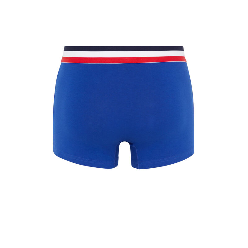 Bóxer de algodón tricolor - azul Bóxer de algodón tricolor - azul;