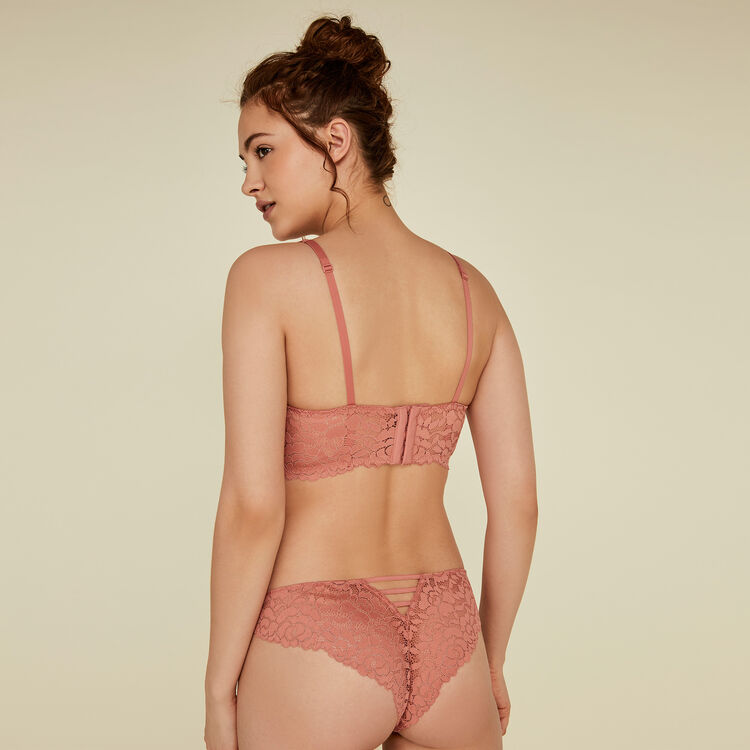 Sujetador bustier rosa de aumento luluiz pink.